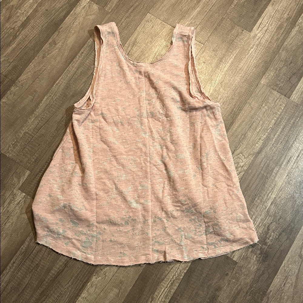 NEW Anthropologie Maronie Light Pink Flowy Oversized Burnout Tank Top - Picture 7 of 12